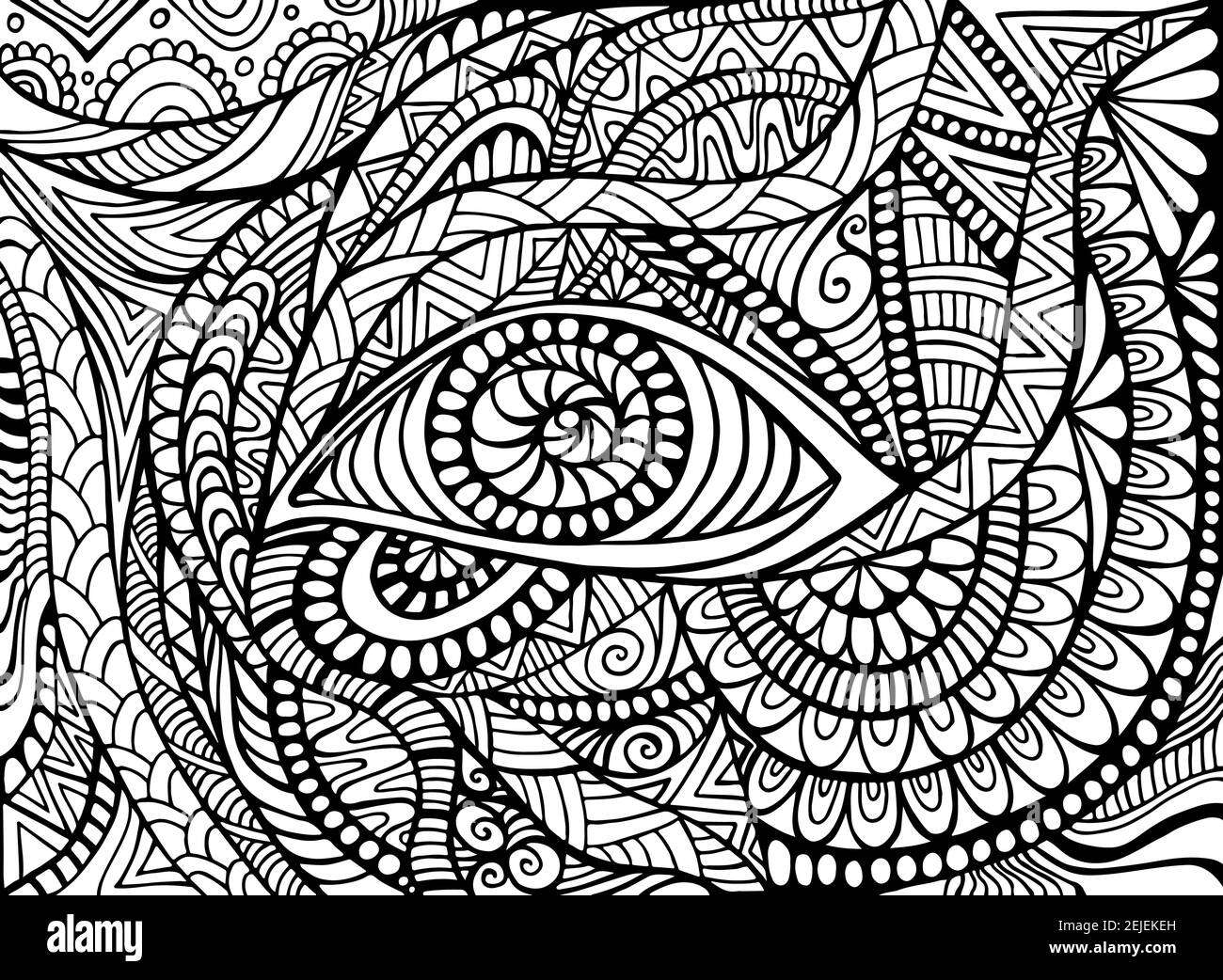 10 Trippy Adult Coloring Pages for a Psychedelic Experience